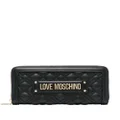 Love Moschino quilted logo-plaque purse - Black