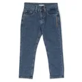 Calvin Klein Kids logo-embroidered jeans - Blue