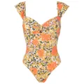 Clube Bossa floral-print swimsuit - Orange