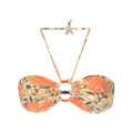 Clube Bossa floral-print bikini top - Orange