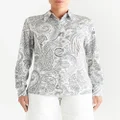 ETRO paisley-print button-up shirt - Grey