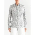 ETRO paisley-print button-up shirt - Grey