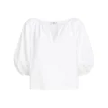 ETRO puff-sleeve blouse - White