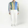 ETRO paisley jacquard tailored trousers - White