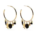 ISABEL MARANT charm-detail hoop earrings - Gold