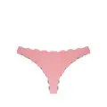 Marysia scalloped-edge detail bikini bottoms - Pink