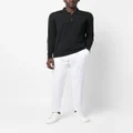 Kiton zip-up wool polo shirt - Black