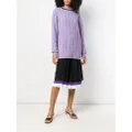 Cashmere In Love cable knit sweater - Purple