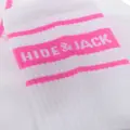 Hide&Jack ribbed logo-stripe socks - White