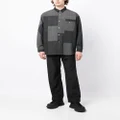 White Mountaineering checked button-up jacket - Black