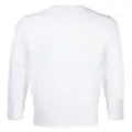 TOM FORD logo-patch detail long-sleeved T-shirt - White