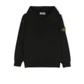Stone Island Junior logo-patch long-sleeve sweatshirt - Black