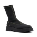 GANNI Retro Flatform ankle boots - Black