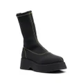 GANNI Retro Flatform ankle boots - Black