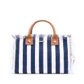Melissa Odabash Porto Cervo striped tote bag - Blue