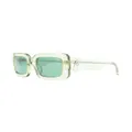 Linda Farrow x The Attico Jorja transparent-frame sunglasses - Green