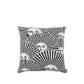 Fornasetti Soli a Ventaglio-print outdoor cushion (60cm) - Black