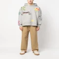 Kenzo Kenzo Pixel oversized hoodie - Grey