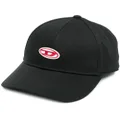 Diesel C-Rune logo-appliqué baseball cap - Black