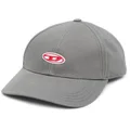 Diesel C-Rune logo-appliqué baseball cap - Grey