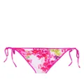 Versace Reversible Logo Orchid bikini bottoms - Pink