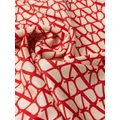 Valentino Garavani Toile Iconographe silk scarf - Red