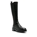 Aquazzura Crosby 50mm knee-high Chelsea boots - Black