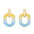 Rabanne XL Link double-hoop earrings - Gold