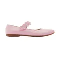 Tulleen floral-strap ballerina shoes - Pink