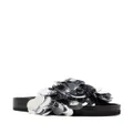 Rabanne Sparkle disc-detailing sandals - Silver