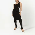 Dolce & Gabbana Milano-rib sleeveless midi dress - Black