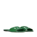 Dolce & Gabbana DG-logo leather sandals - Green
