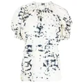 3.1 Phillip Lim Kaleidoscope puff-sleeve blouse - White