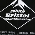 White Mountaineering logo-motif fringe-detail scarf - Black