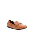 Tory Burch Double T leather loafers - Brown