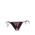 Versace floral-print bikini bottoms - Black
