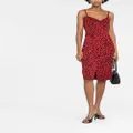 Dolce & Gabbana leopard-print midi dress - Red