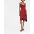Dolce & Gabbana leopard-print midi dress - Red