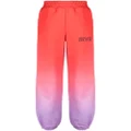 Versace Jeans Couture gradient-effect track pants - Red