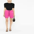 Versace drawstring logo shorts - Pink