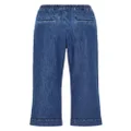 Valentino Garavani drawstring straight-leg cropped trousers - Blue