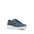 Camper abstract-pattern lace-up sneakers - Blue
