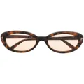 TOM FORD Eyewear round frame sunglasses - Brown