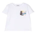 Moschino Kids logo-print short-sleeve T-shirt - White