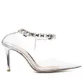Gianvito Rossi crystal-embellished transparent pumps - Neutrals