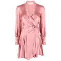 ZIMMERMANN silk wrap minidress - Pink