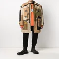 Dsquared2 toggle-fastening camouflage-print coat - Neutrals