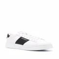 Emporio Armani logo-stripe low-top sneakers - White
