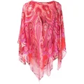 ETRO paisley-print asymmetric blouse - Pink