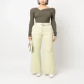 Victoria Beckham Alina tailored flared trousers - Green